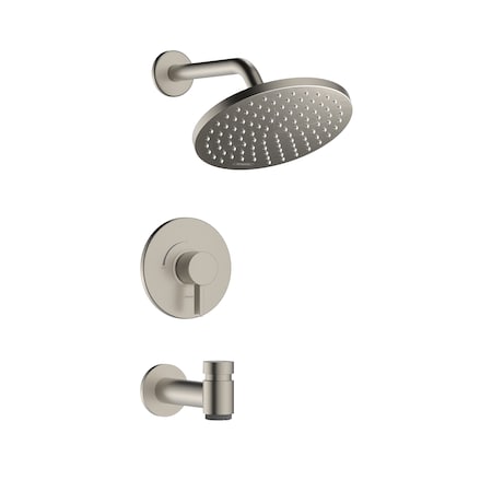 Hansgrohe Vernis Blend Pressure Balance Tub/Shower Set, 2.5 GPM in Brushed Nickel 04955820