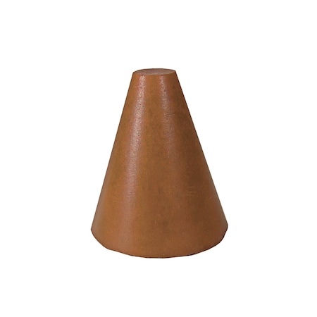 Dedeco RBR ABRASIVE CONE, TPR 1" X 3/4", 1/4" BRN X/C A/O 1/UNIT 0071