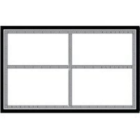 Centurion Laser Sign, Black/Silver Background, 5-1/2 in W x 3-1/2 in H Dimensions SLC501