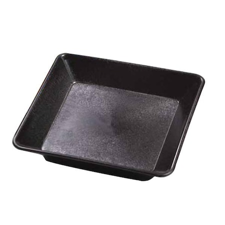 Hs 10in Square Deli-Server, Short Base, Charcoal, 24 each/case HS1063CH