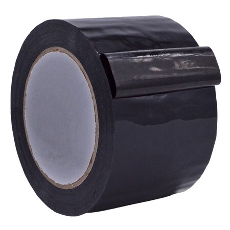 Wod Tape CSTC20WBA Carton Sealing Packaging Tape 2 Mil Acrylic Adhesive Black: 4 in. x 110 yds, 18PK WOD CSTC20WBA-04000-18-110-BLA