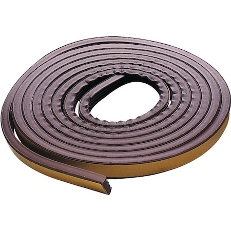 M-D Building Products 0 Weatherstrip Tape, 38 in W, 17 ft L, EPDM Rubber, Brown 2550