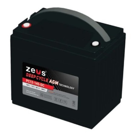 Zeus Battery Products 12V 145Ah Deep Cycle Sealed Lead Battery PC12-145-DC
