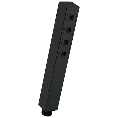 Delta Universal Showering Components H2Okinetic Single-Setting Hand Shower In Matte Black 59567-BL-PK