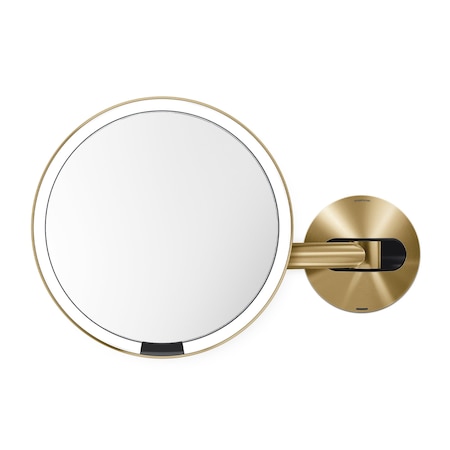 Simplehuman Makeup Mirror, Round, 9 in. H, With Frame ST3033