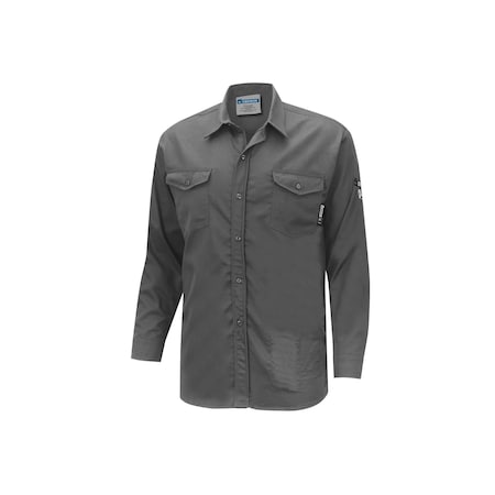 Oberon Men's Button-Up Shirt, 10 cal/sq cm, 2XL ZFI504-2XL