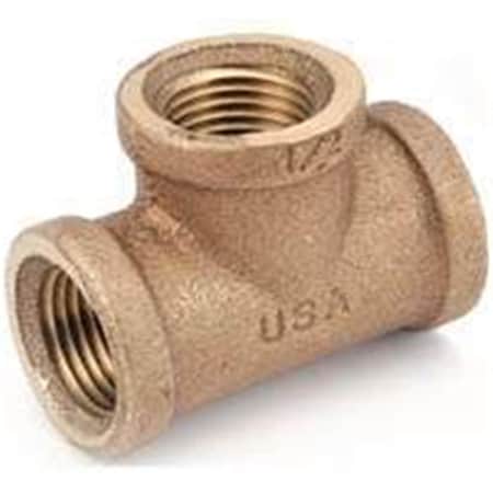 Anderson Metals 73810108 .5 In. MPT Tee Brass 5733951