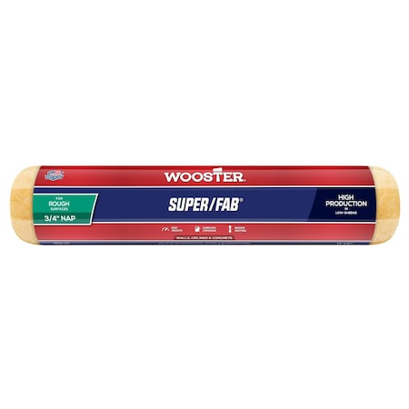 Wooster R241 14 in. Super Fab 0.75 in. Nap Roller Cover 71497660381