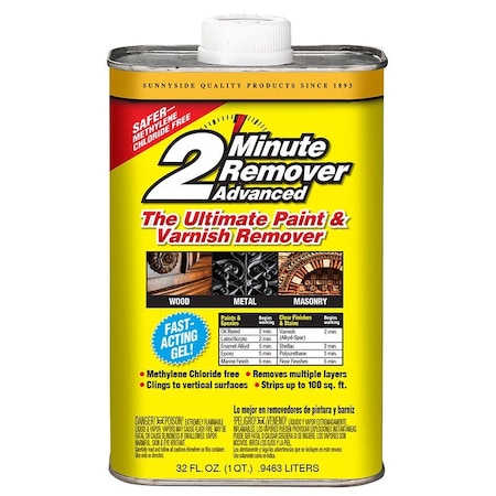 Plutonium Paint 1 Qt Sunnyside 63432 2 Minute Advanced Remover Paint and Varnish Remover Gel 40NS