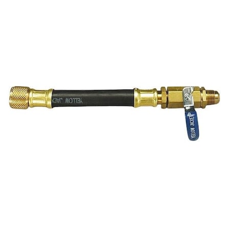 Yellow Jacket Hose, 16 in L, Black, 600 psi, 1 Hose 26002