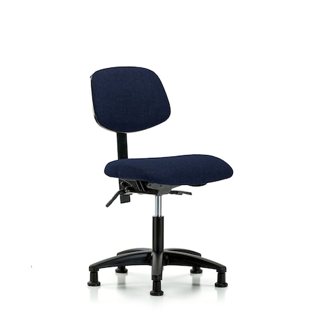 Blue Ridge Ergonomics Desk Chair Desk Chair, Fabric, Tilt Glides, Nav, No Arms, 19" to 24" Height, Fabric, Dark Blue BR-FDHCH-RG-T1-A0-RG-F45