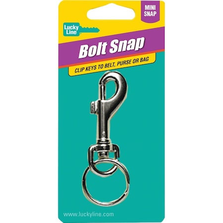 Lucky Line Nickel-Plated Steel 1-1/8''x3-1/8'' L. Key Chain 45101