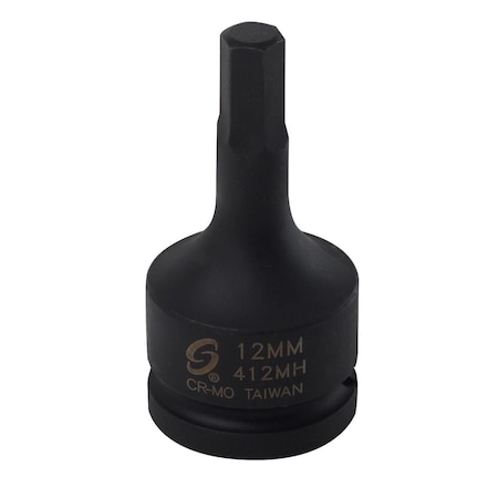 Sunex 3/4 in Drive 12Mm Metric Impact Hex Driver 412MH