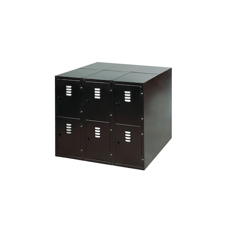 Diversified Spaces Metal Locker Base, Black Frame LB-6BK