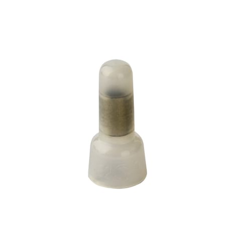 Nsi Twist-On Wire Connector, 14 AWG Max, Clear, Nylon Insulation, 300 V C16-N