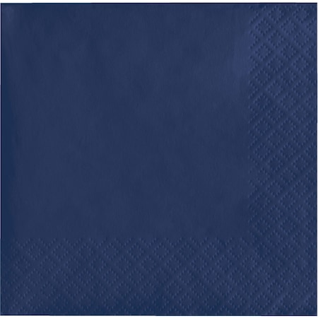 Touch Of Color Navy Blue Beverage Napkins 3 ply, 5"x5", 500PK 571137B