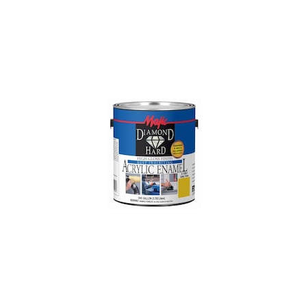 True Value Diamondhard Anti-Rust Acrylic Paint, High Gloss Safety Yellow, Gallon 8-1508-1