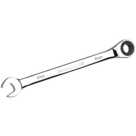 Performance Tool 8 mm Metric 100-Tooth Ratcheting Wrench W30348