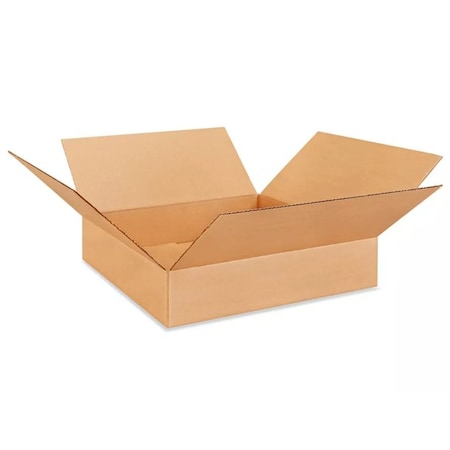 Bcp 20 in x 20 in x 4 in Shipping Box, Kraft, Corrugate, Single Wall, 32 ECT 20204