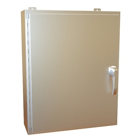 Hammond Handle Electrical Enclosure, 30 in H, 8 in D, 24 in W, 12, 13, 3R, 4, 4X, Stainless Steel HW30248SSHK