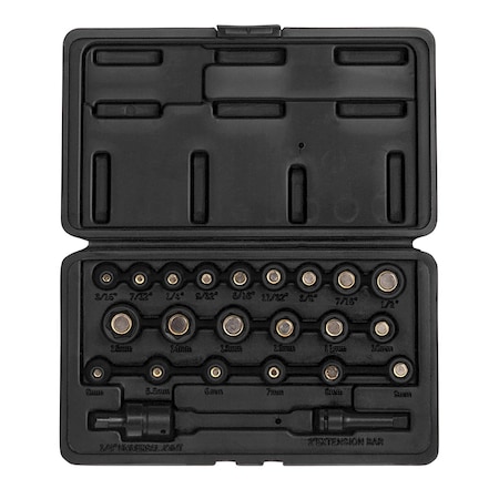 Sunex 1/4" Drive Magnetic Impact Socket Set 1818