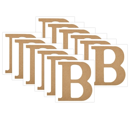 Plaid MDF Letter, B, 5 Inch, 12PK 63555