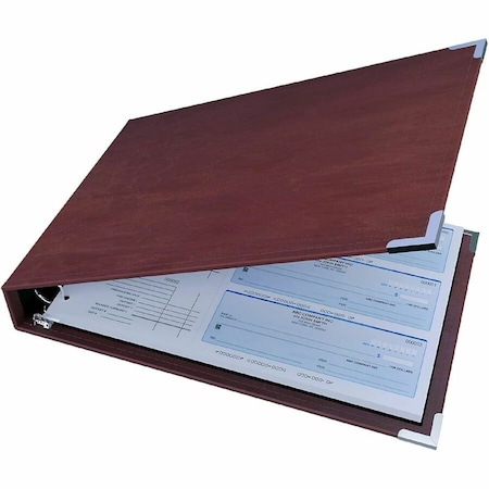Davis Group 3up US Check Binder - Burgundy 3UPAM-08