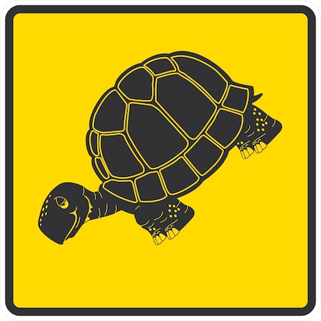 Lyle Tortoise Symbol, 24x24, Engineer Grade, Yellow G-12901-EG_24x24