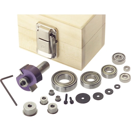 Grizzly Deluxe Rabbeting Set 4 - 1/2" Shank H5549