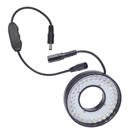 Amscope 60-LED Ring Light for Single-Lens Microscopes RLH756L-6500K