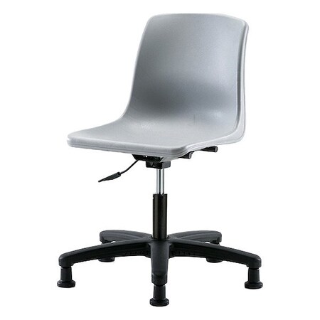 Blue Ridge Ergonomics Gray Polypropylene Shell Chair SDHCH-RG-RG-GRY