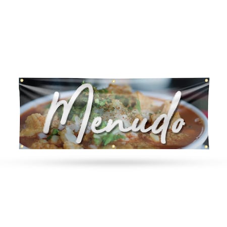 Signmission Menudo, 24 Inch x 72 Inch, Vinyl Banner B-72-30737