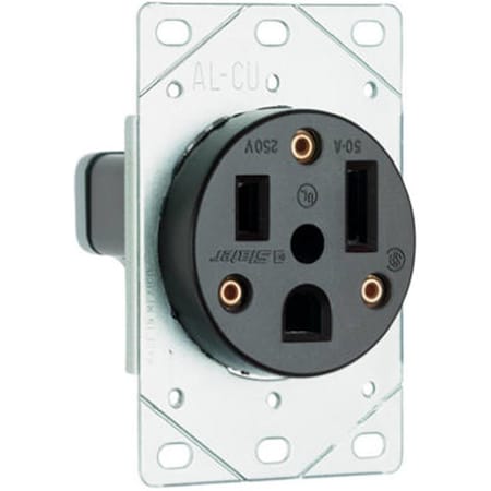 Nextgen 3804CC6 Flush Mount Power Outlet, 50A, Black NE570278