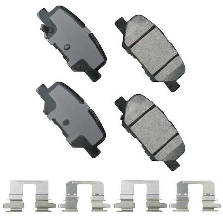 Akebono Proact Ultra Prem Ceramic Disc Brk Pads, Act1679 ACT1679