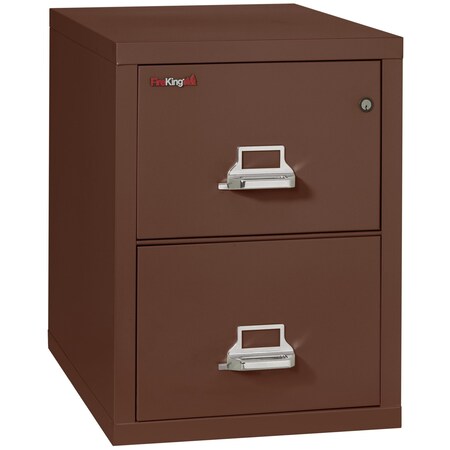 Fireking 2 Drawer, 1 Hr Fire & Impact Rated, Vertical, 31" depth Legal Brown 2-2131-CBR