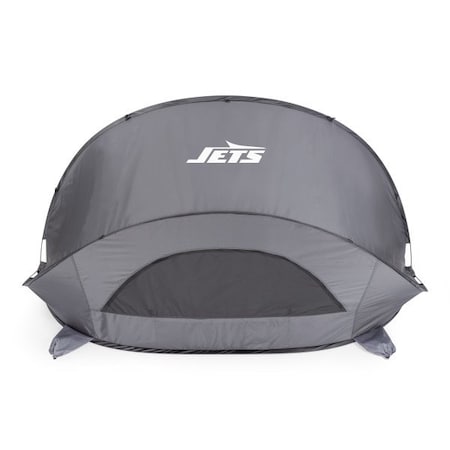 Picnic Time Family Of Brands New York Jets - Manta Portable Beach Tent, (Gray) 113-00-105-224-2