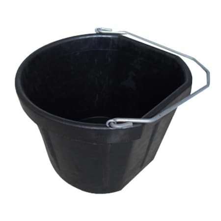 Fancy Feline MR20QR-CRNBUCK-BLK 20 Quart Rubber Corner Bucket FA136449