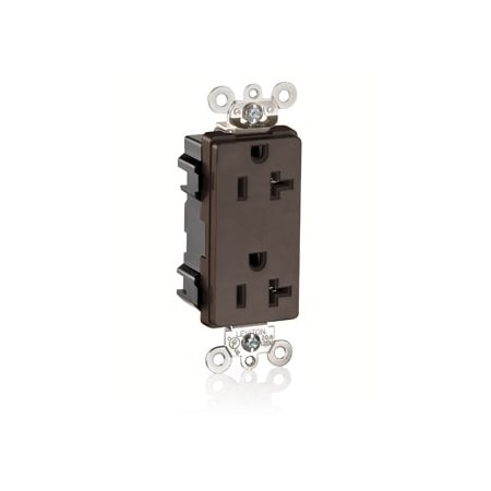 Leviton Commercial Grade Decora Receptacle, 20 Amp, 125 Volt M1636