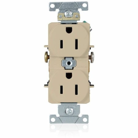 Leviton Industrial Series Heavy Duty Grade Duplex Receptacle, 15 Amp 5242-I