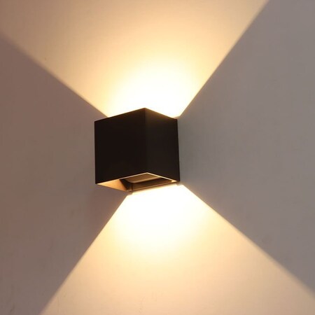 Westgate OUTDOOR CUBE LIGHT WITH BEAM-ANGLE FINS 15W 600LM 5CCT DIM, WHITE, 27K/30K/35K/40K/50K, BLACK LRS-Q-MCT5-WH