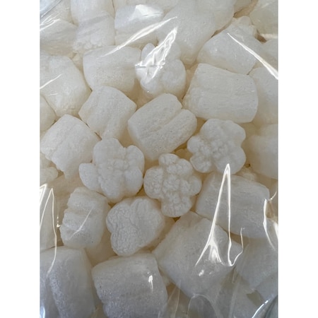 Bubblefast FunPak Puffy Clouds Packing Peanuts Mini Pack Plant Based Biodegradable Compostable 0.6 cu ft Bag Mini-Puffy Clouds
