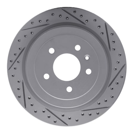 Dynamic Friction Co DFC Geoperformance Rotor - Drilled and Slotted 830-46032R