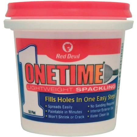 Red Devil Onetime 1/2 Pt. Lightweight Acrylic Spackling Compound 542