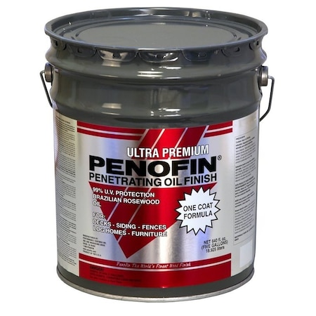 Penofin Red Label Series Ultra-Premium Stain, Transparent, Hickory, Liquid, 5 gal Can F3MHI5G