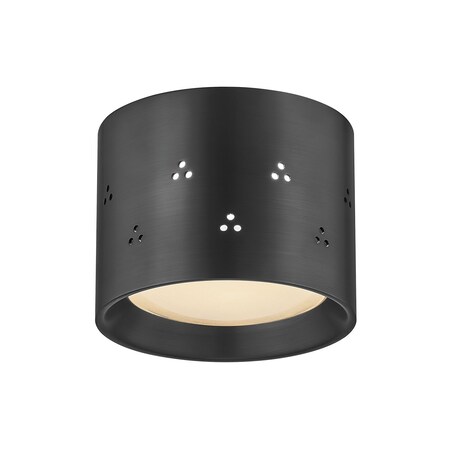 Hudson Valley Lighting Edisto Integrated LED Flush Mount in Distressed Bronze by Cortney Bishop CB2405-DB