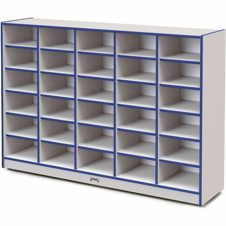 Jonti-Craft Rainbow Accents 30 Tub Mobile Storage, without Tubs, Blue 4030JCWW003