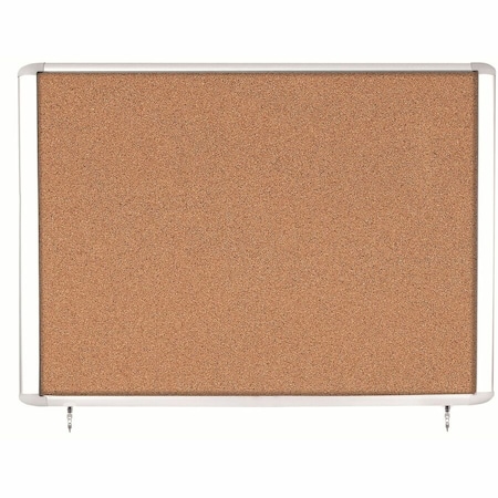 Mastervision Enclosed Cork Bulletin Board 38-5/16"W x 47"H VT380601760