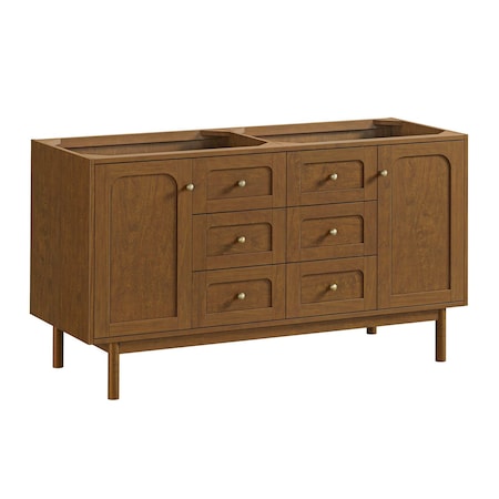 James Martin Vanities Laurent 60" Double Vanity Cabinet, Honey Oak 545-V60D-HNO