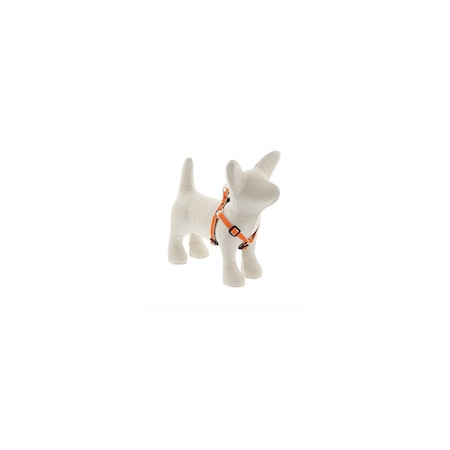 Lupine Step-In Puppy & Small Dog Harness, Reflective Orange Diamond Pattern, 1/2 x 12 - 18-In. 48395