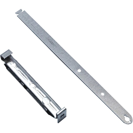 Spectra Metals K Style Aluminum Hidden Gutter Hanger Bracket with Roof Strap, 4PK 5HHWSRTB